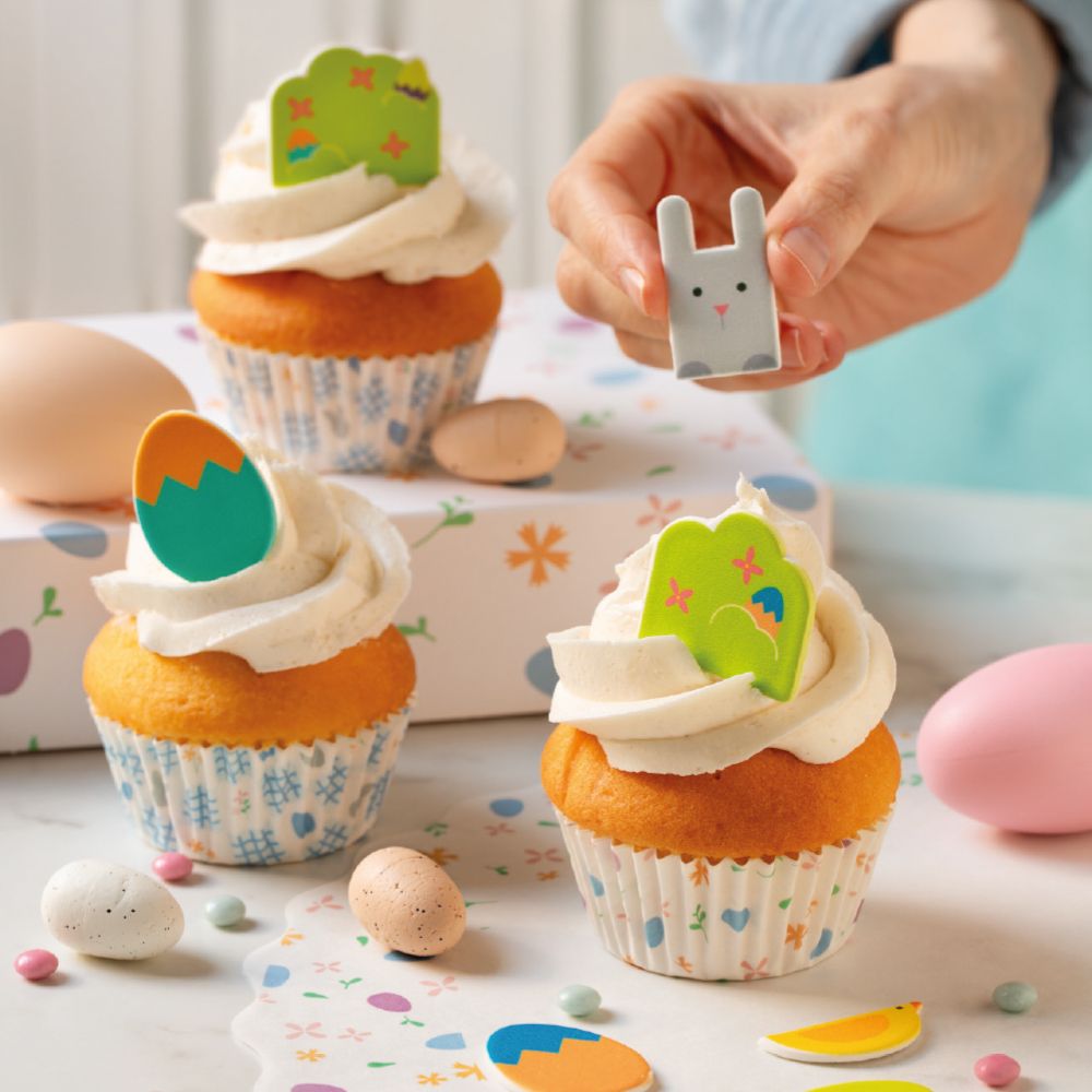 Papilotki na babeczki wielkanocne – Decora – Funny Bunny 36 szt.