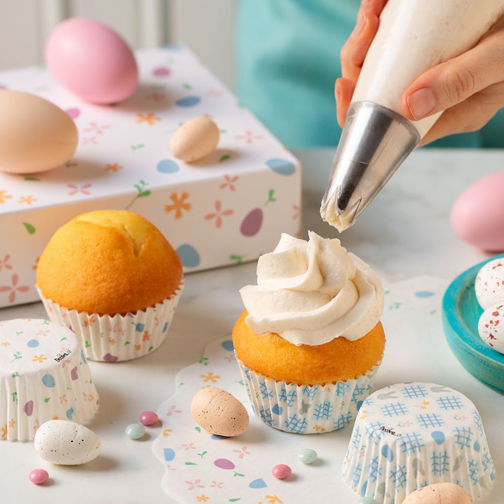 Easter Muffin Cups  – Decora – Flowers and Eggs 36 pcs