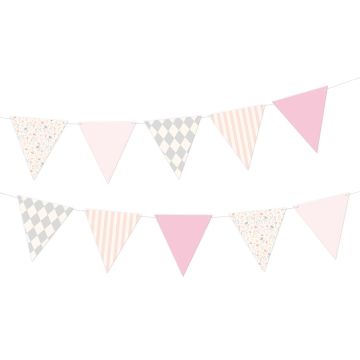 Girlanda dekoracyjna Baby - Party Pal - różowa 190 cm