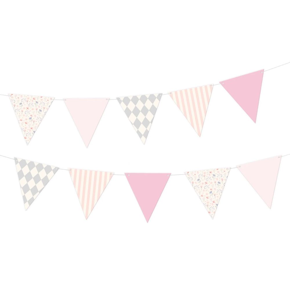 Girlanda dekoracyjna Baby - Party Pal - różowa 190 cm