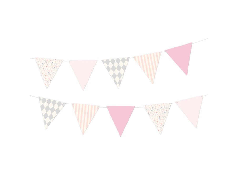 Girlanda dekoracyjna Baby - Party Pal - różowa 190 cm