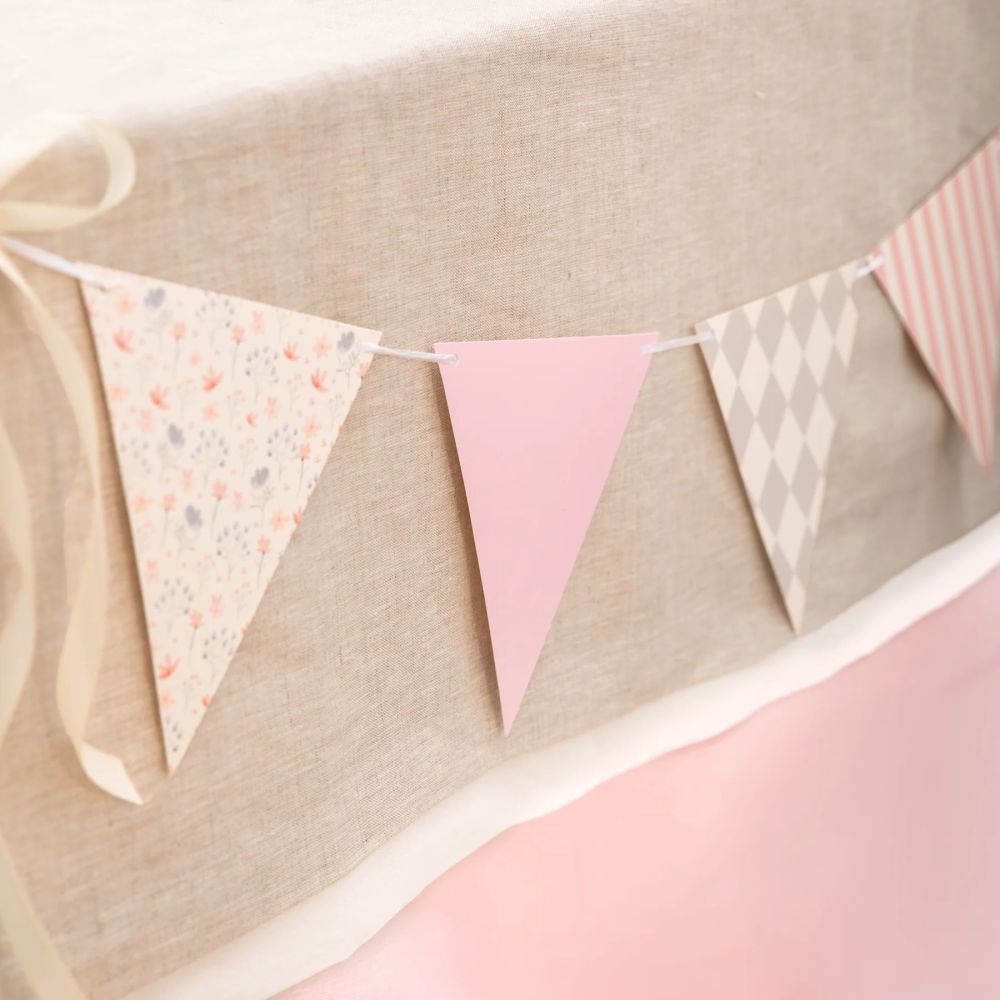 Decorative garland Baby – Party Pal – pink 190 cm