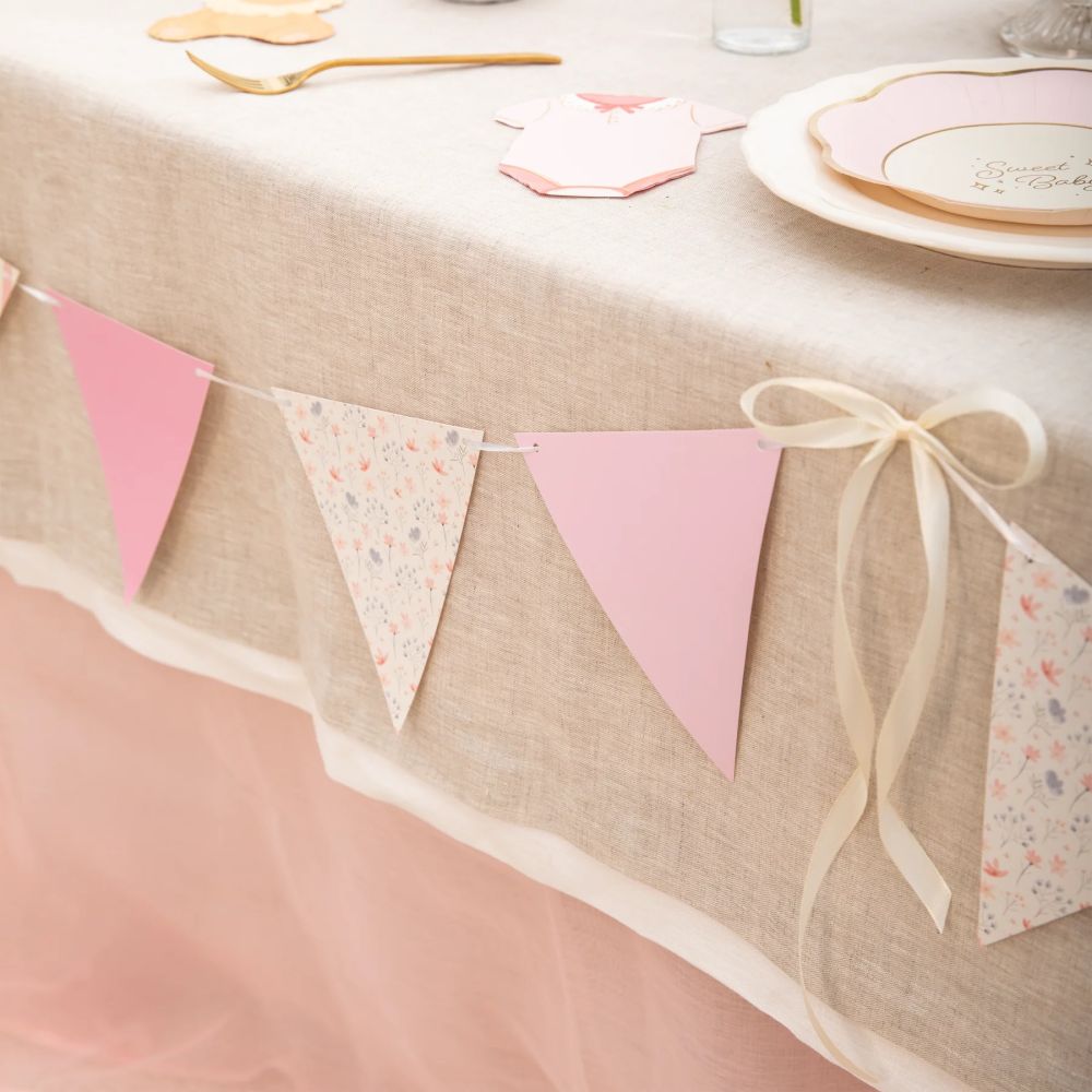 Decorative garland Baby – Party Pal – pink 190 cm