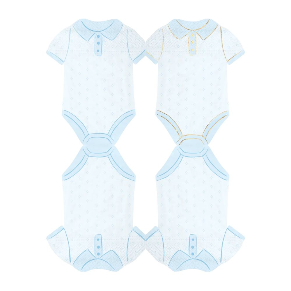 Paper napkins Body 13 × 16.5 cm – Party Pal – blue 10 pcs