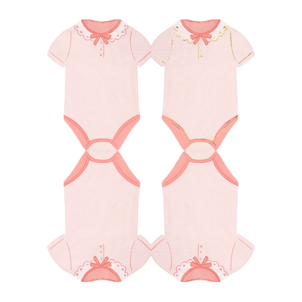 Paper napkins Body 13 × 16.5 cm – Party Pal – różowe 10 pcs