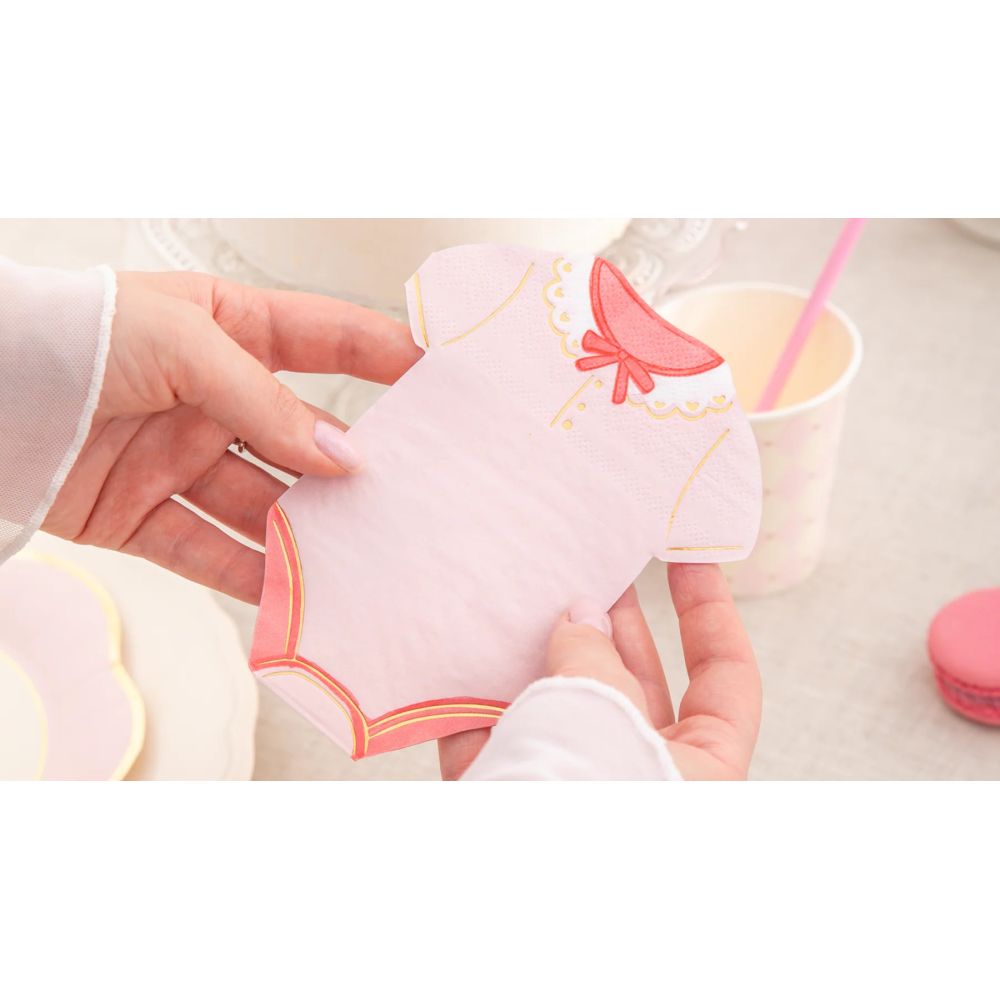 Paper napkins Body 13 × 16.5 cm – Party Pal – różowe 10 pcs