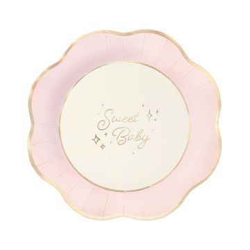 Paper plates Sweet Baby – Party Pal – pink 21.5 cm 6 pcs