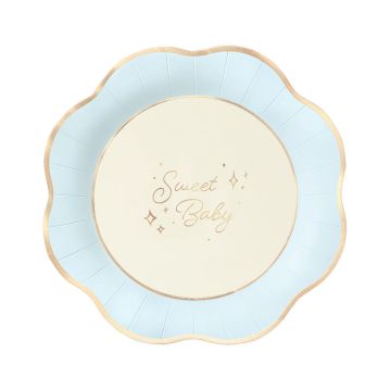 Paper plates Sweet Baby – Party Pal – blue 21.5 cm 6 pcs