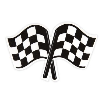 Paper napkins Race Cars 17.5 × 11.3 cm – Party Pal – 12 pcs