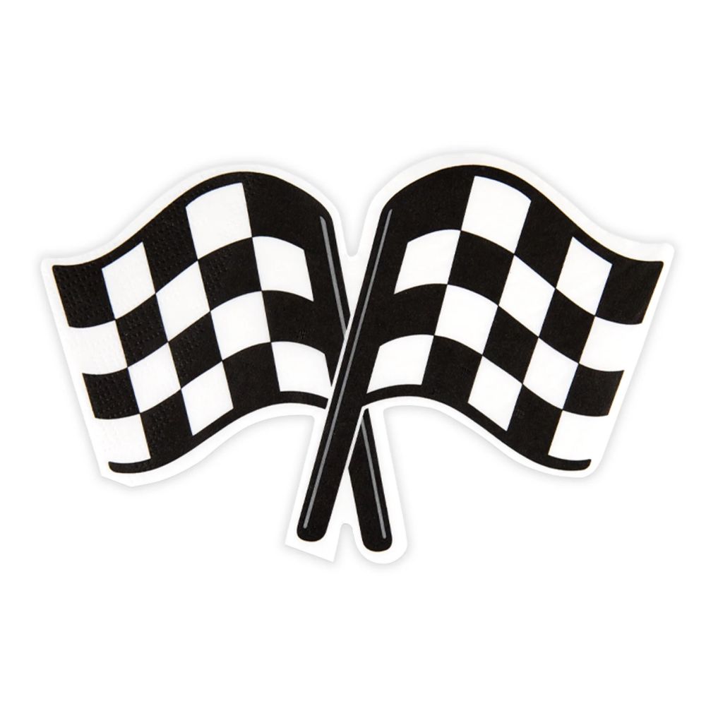 Paper napkins Race Cars 17.5 × 11.3 cm – Party Pal – 12 pcs