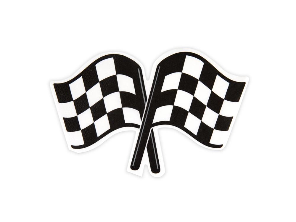 Paper napkins Race Cars 17.5 × 11.3 cm – Party Pal – 12 pcs
