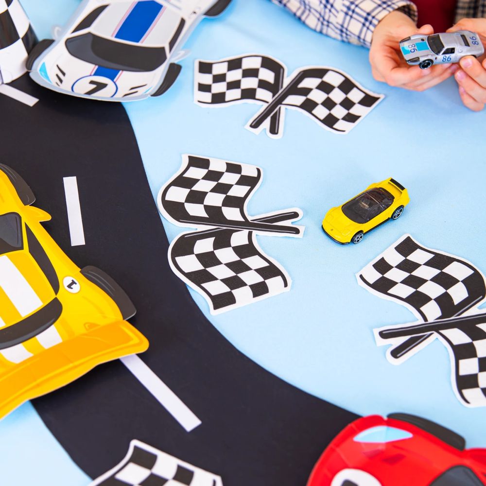 Paper napkins Race Cars 17.5 × 11.3 cm – Party Pal – 12 pcs