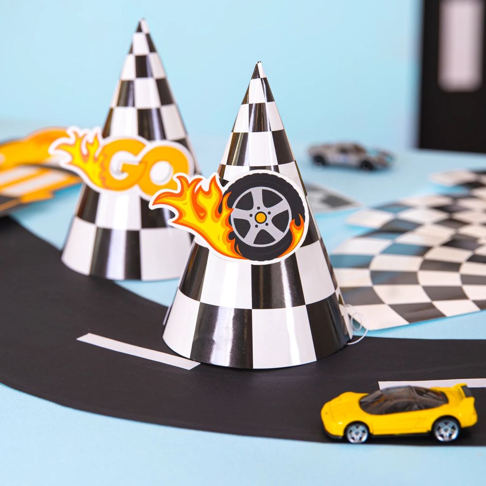 Paper party hats Race Cars – Party Pal – 6 pcs
