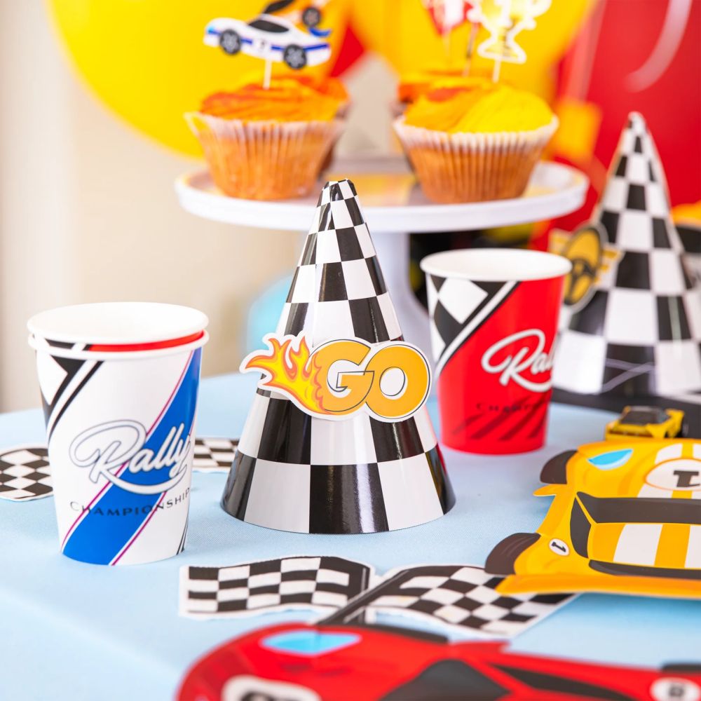 Paper party hats Race Cars – Party Pal – 6 pcs