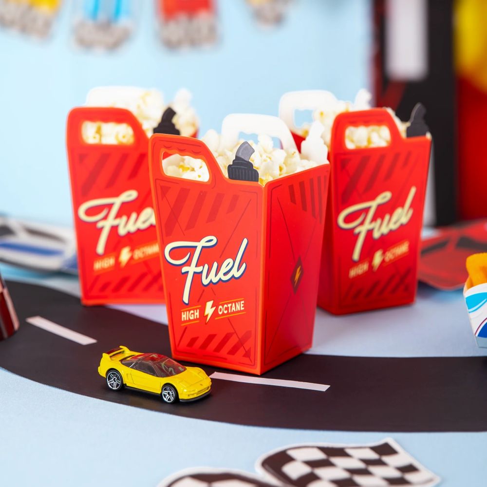 Racing Car Popcorn Boxes – Party Pal – 6 pcs