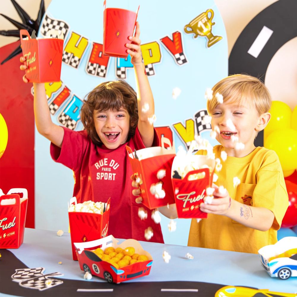 Racing Car Popcorn Boxes – Party Pal – 6 pcs