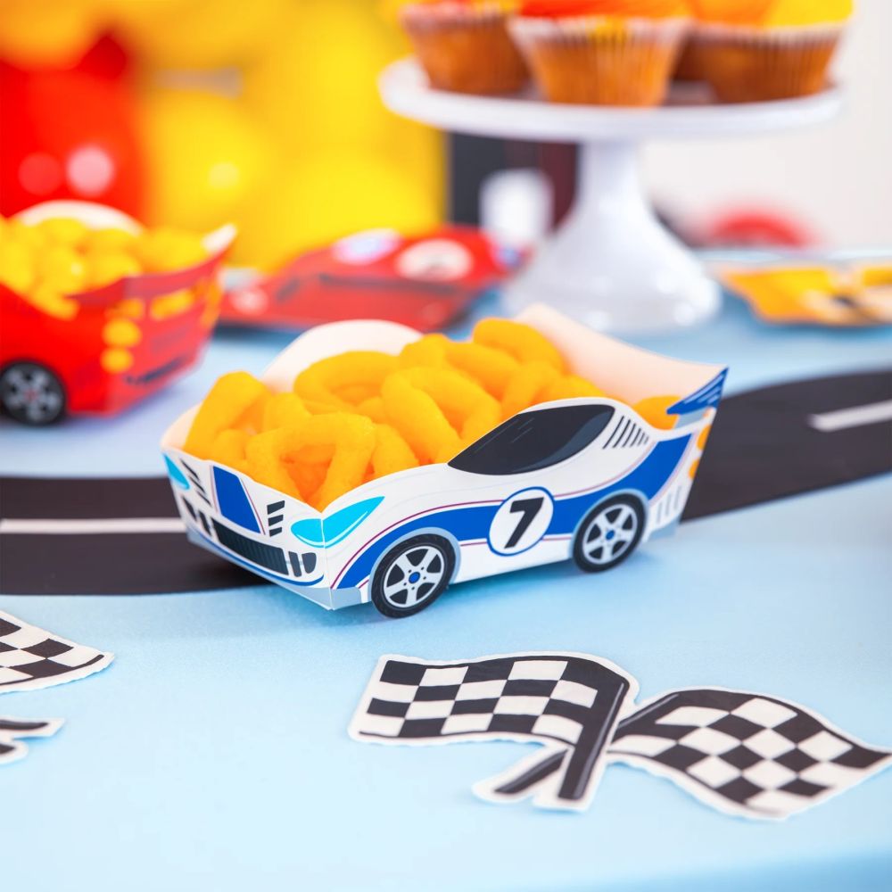 Racing Car Chip Boxes – Party Pal – 3 pcs