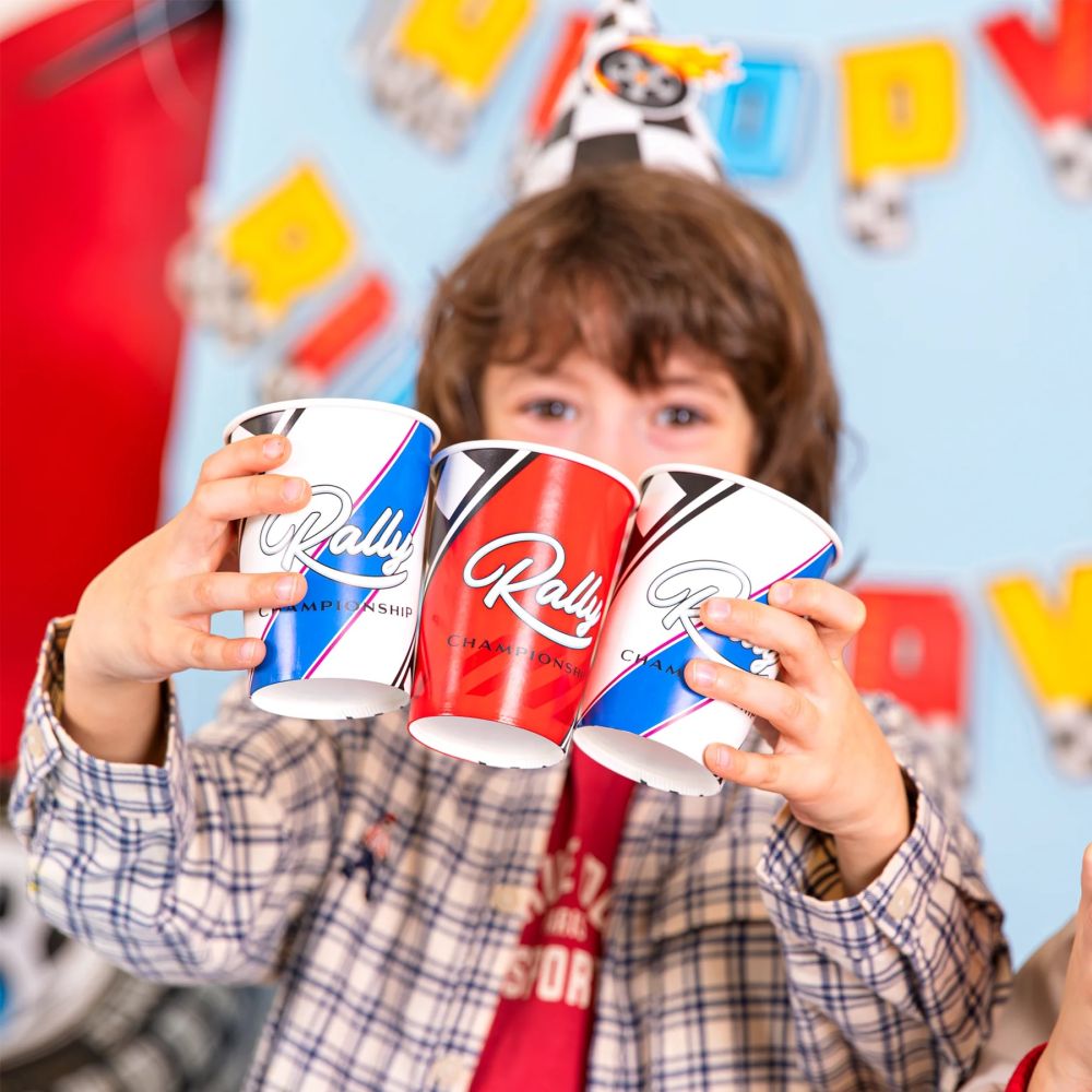 Racing Car Paper Cups – Party Pal – 270 ml – 6 pcs