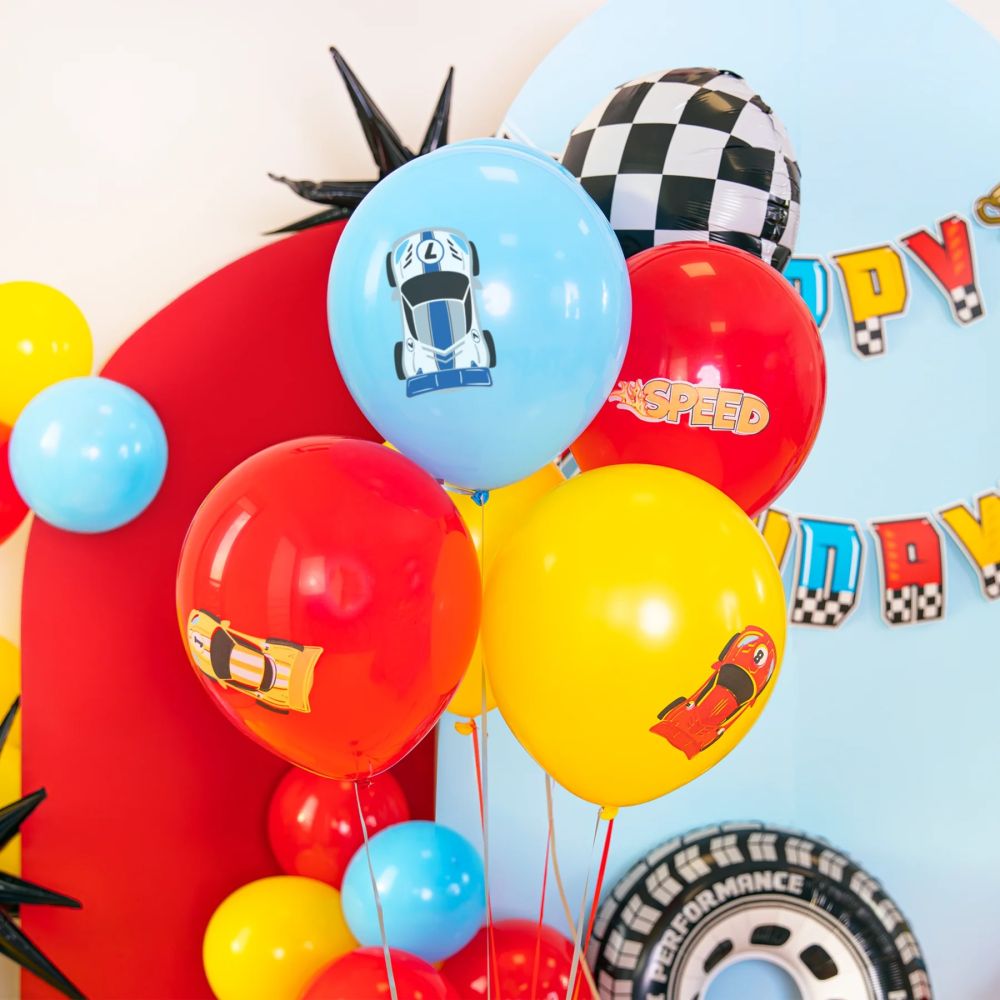 Racing Car Balloons – Party Pal – 7 pcs