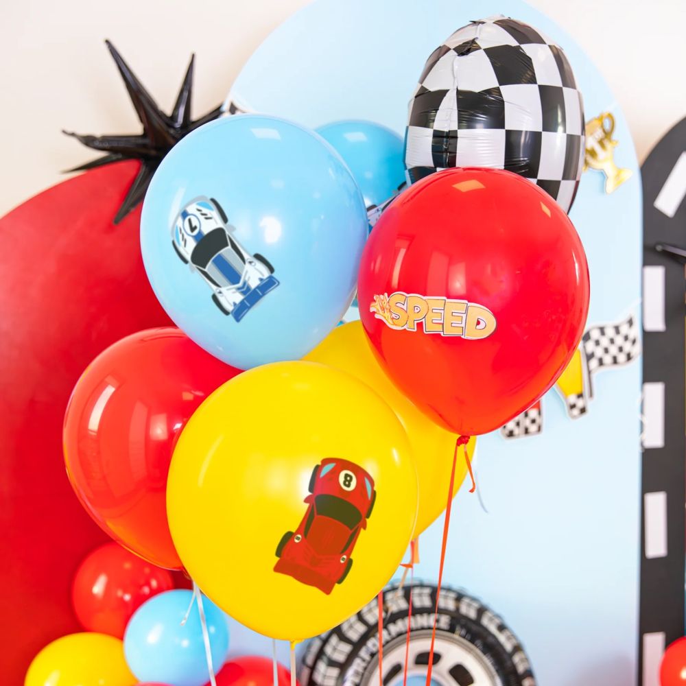 Racing Car Balloons – Party Pal – 7 pcs