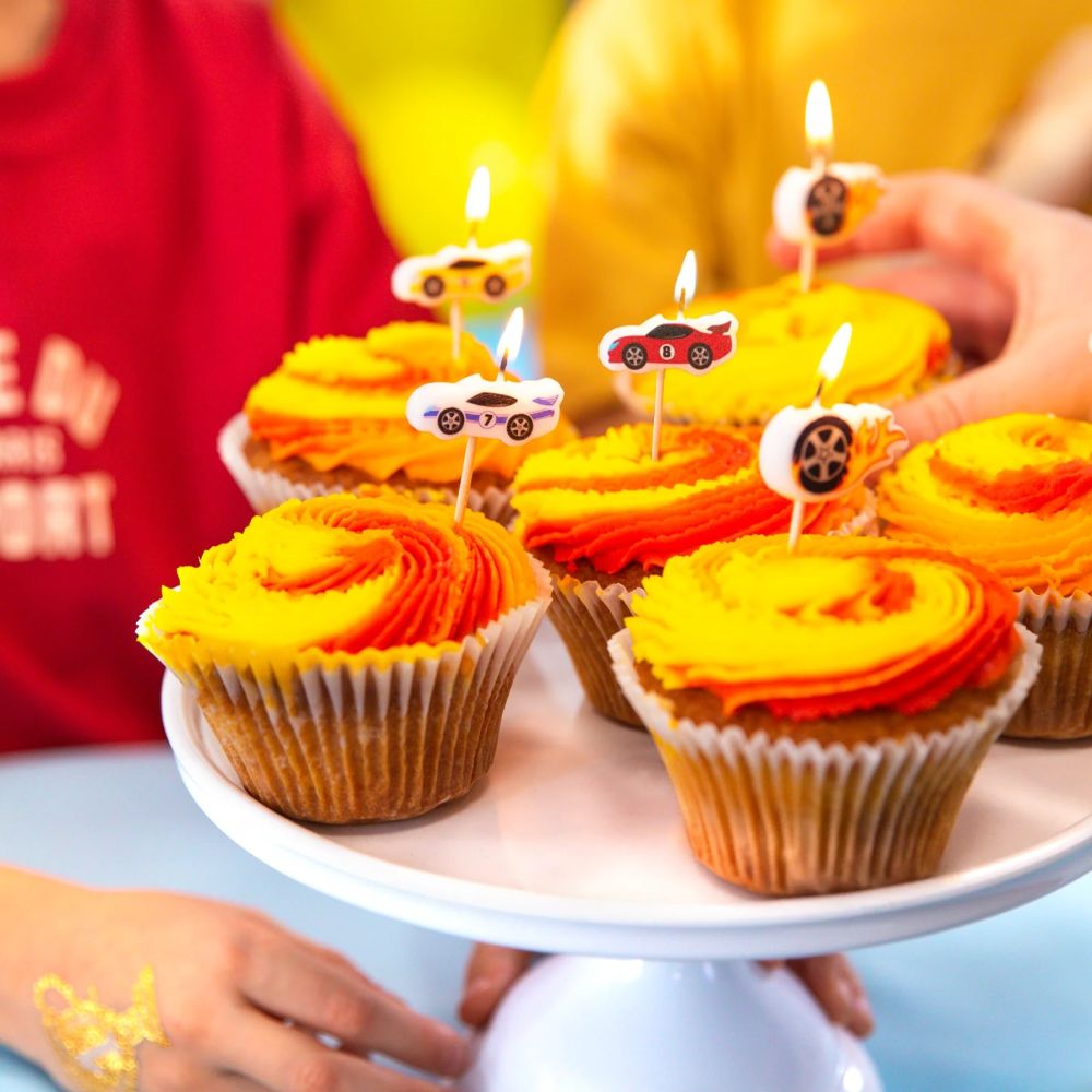 Racing Car Birthday Candles – Party Pal – 5 pcs