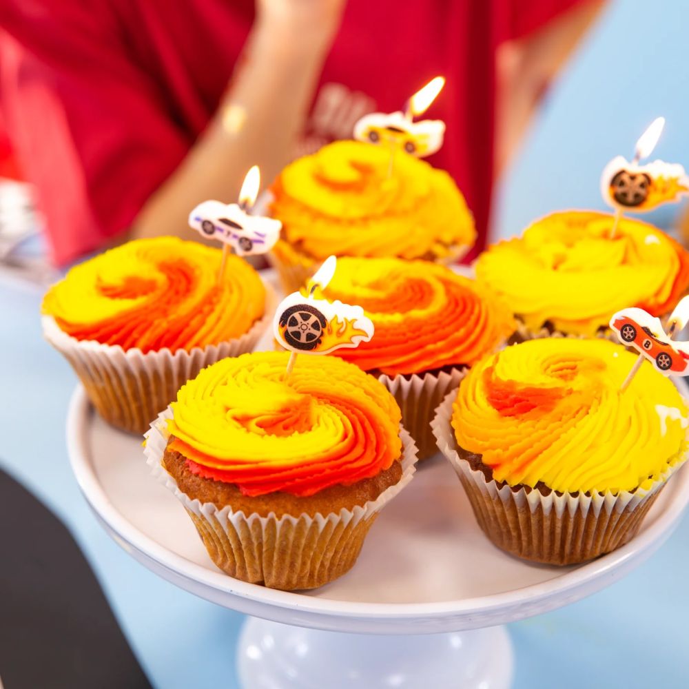 Racing Car Birthday Candles – Party Pal – 5 pcs