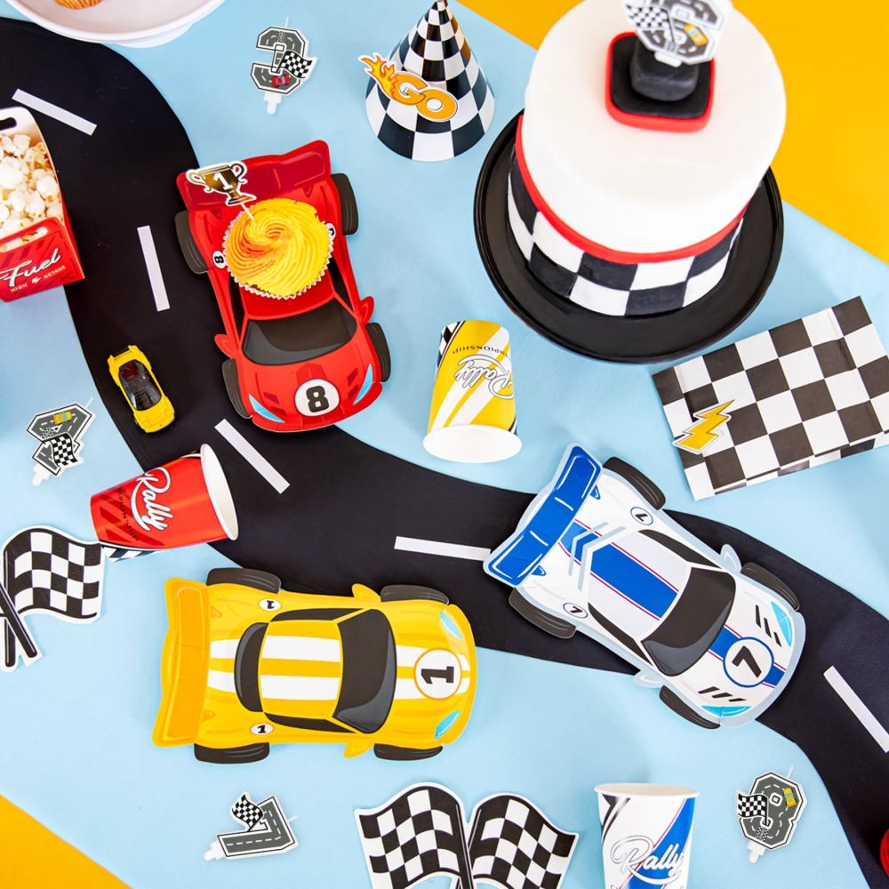 Racing Car Birthday Candle – Party Pal – Number 6