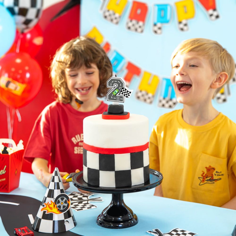 Racing Car Birthday Candle – Party Pal – Number 2