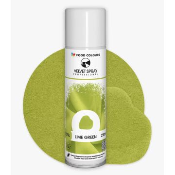 Zamsz w sprayu Velvet Spray - Food Colours - limonkowy 250 ml