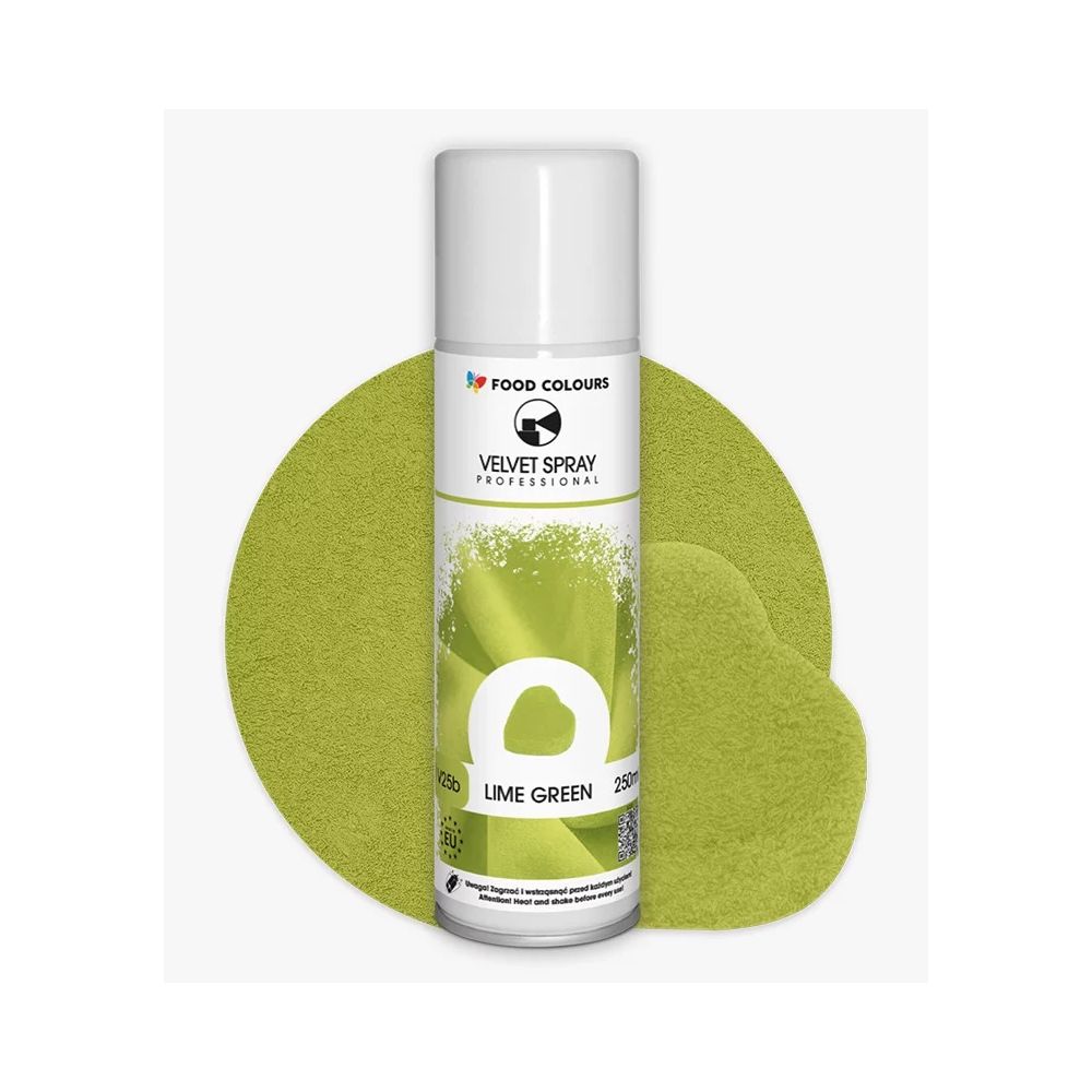 Zamsz w sprayu Velvet Spray - Food Colours - limonkowy 250 ml
