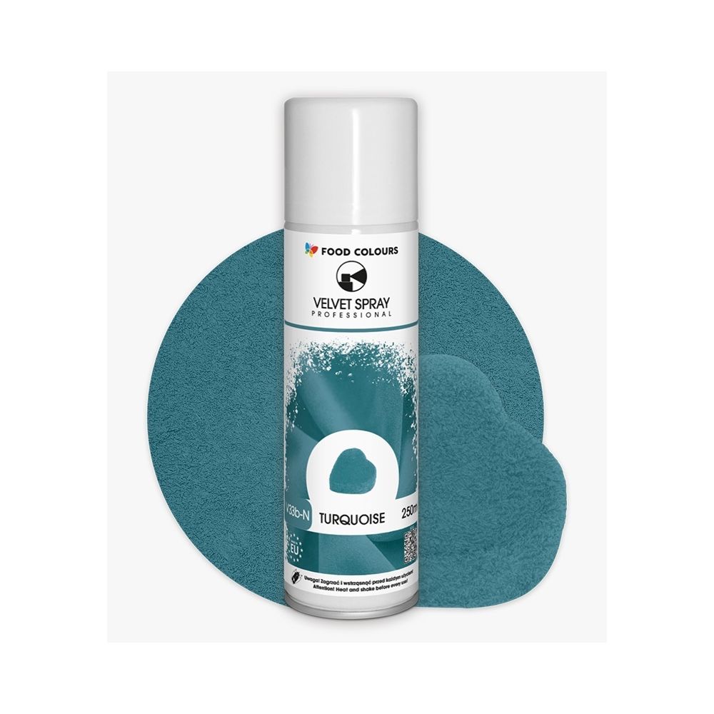 Velvet Spray - Food Colours - Turquoise 250 ml