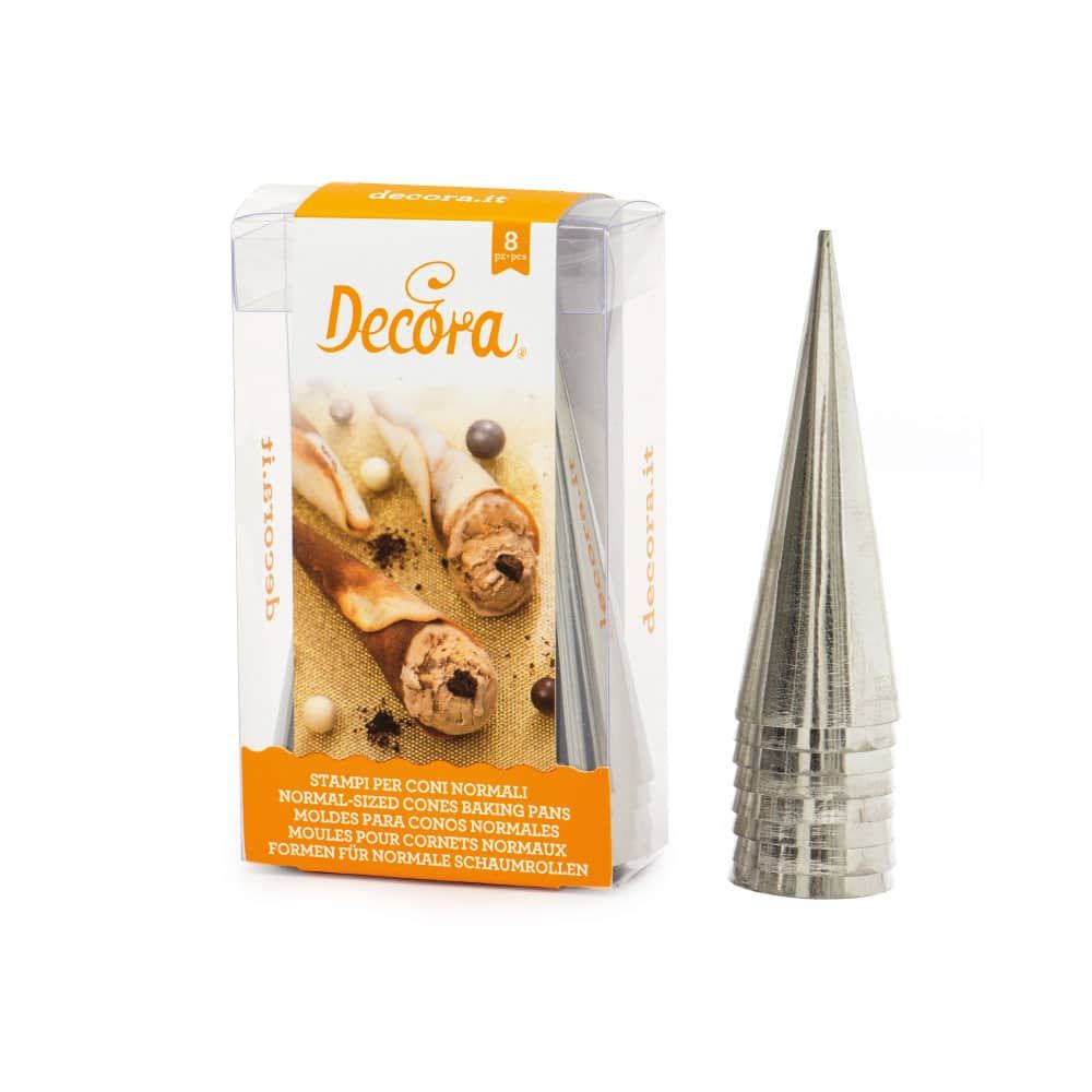 Foremki do rurek z kremem 12 cm - Decora - 8 szt.