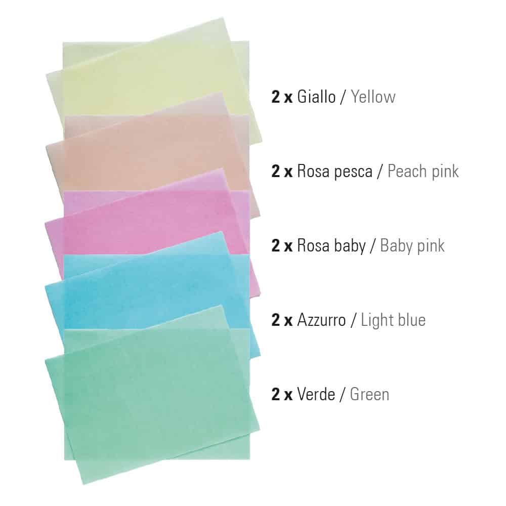 A4 wafer paper – Decora – color mix 10 pcs