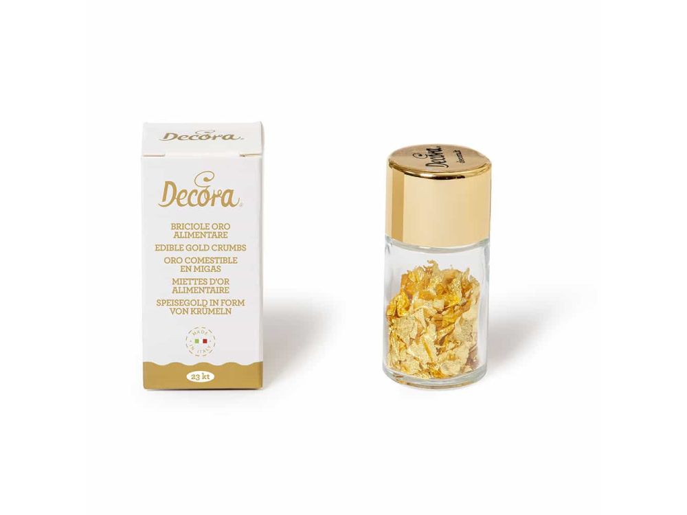 Złoto jadalne w postaci drobinek - Decora - 125 mg