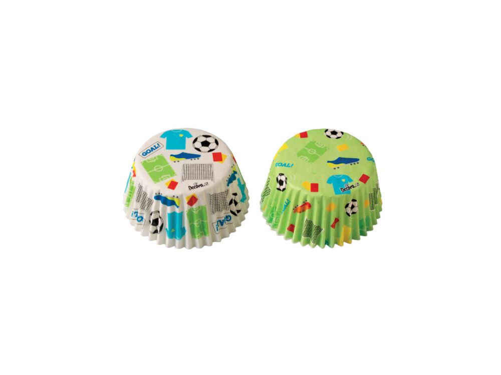 Papilotki na muffinki Piłka nożna - Decora - 36 szt.