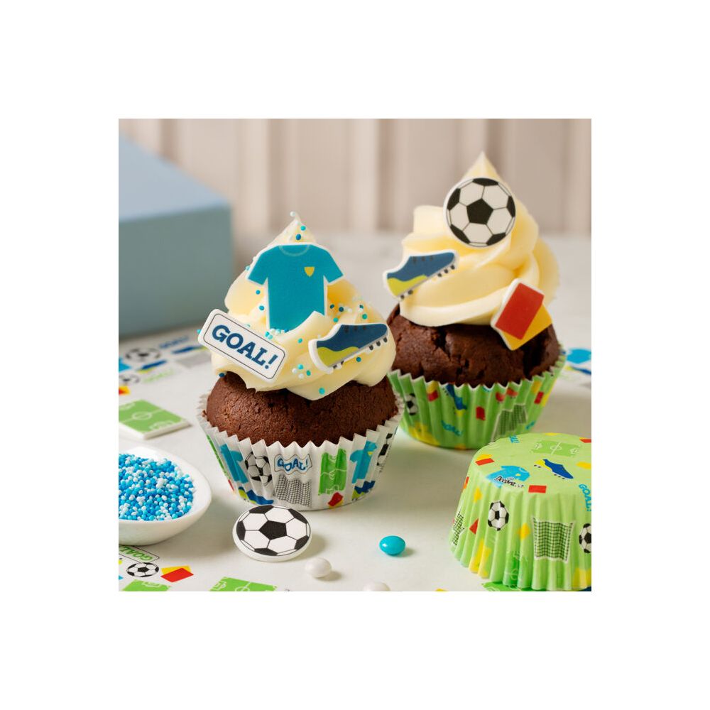 Football muffin liners – Decora – 36 pcs