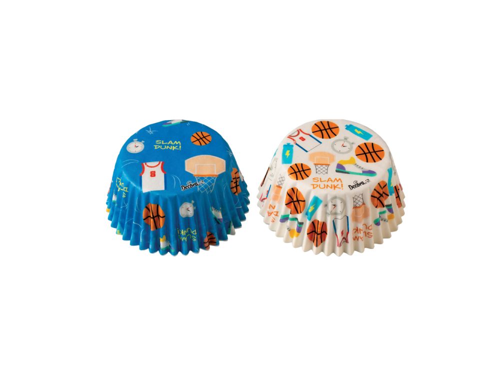 Papilotki na muffinki Koszykówka - Decora - 36 szt.