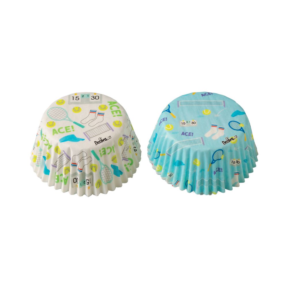 Papilotki na muffinki Tenis - Decora - 36 szt.