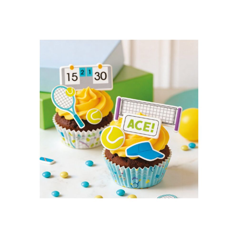 Tennis muffin liners – Decora – 36 pcs