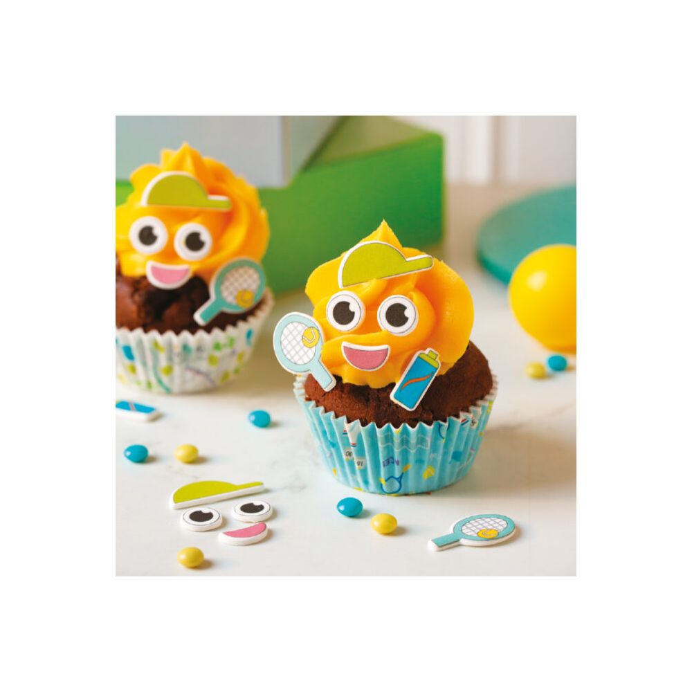 Tennis muffin liners – Decora – 36 pcs