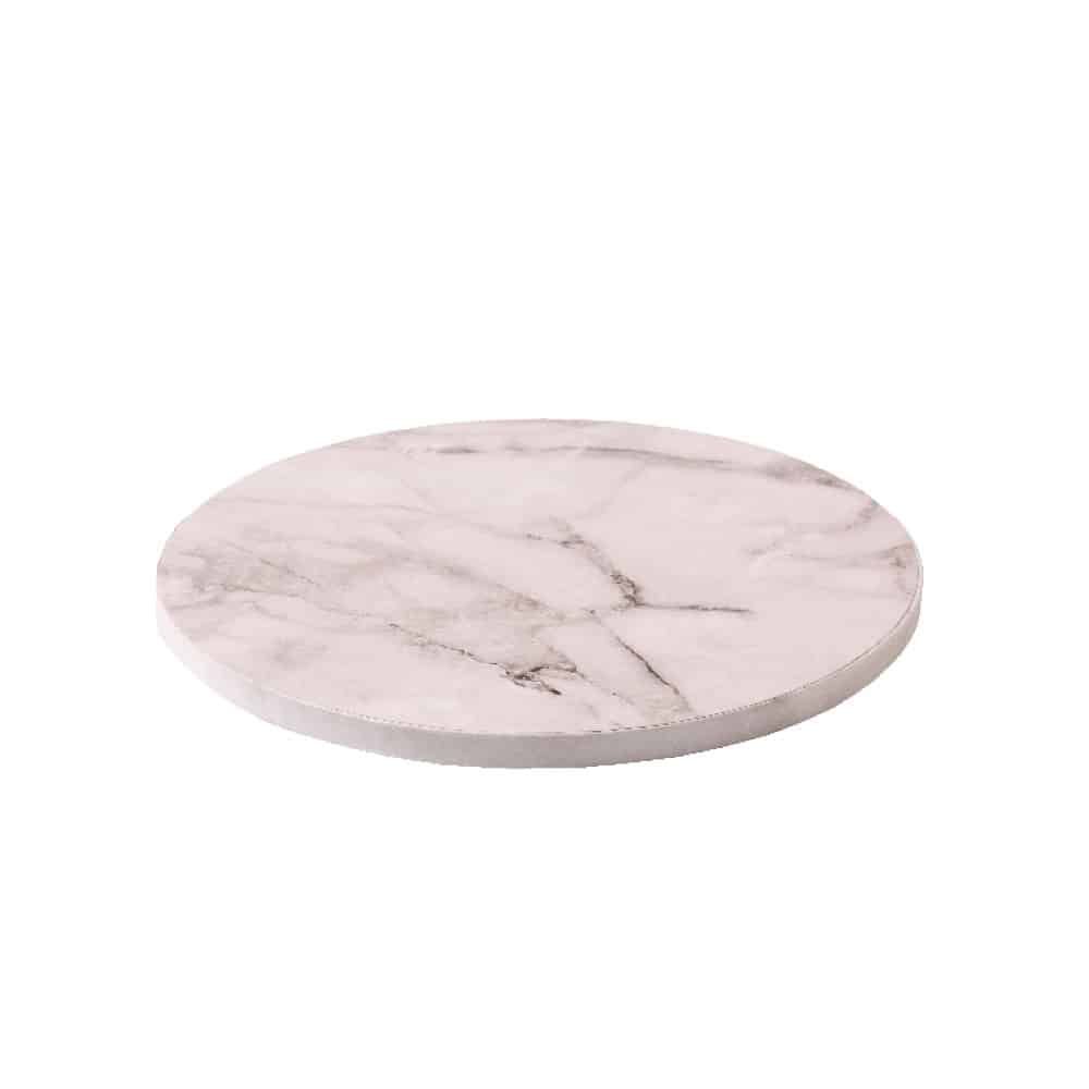 Round cake board - Decora - White Marble 20 cm