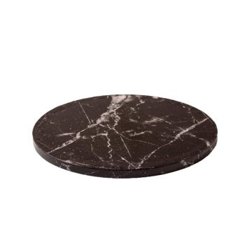 Round cake board - Decora - Black Marble 25 cm