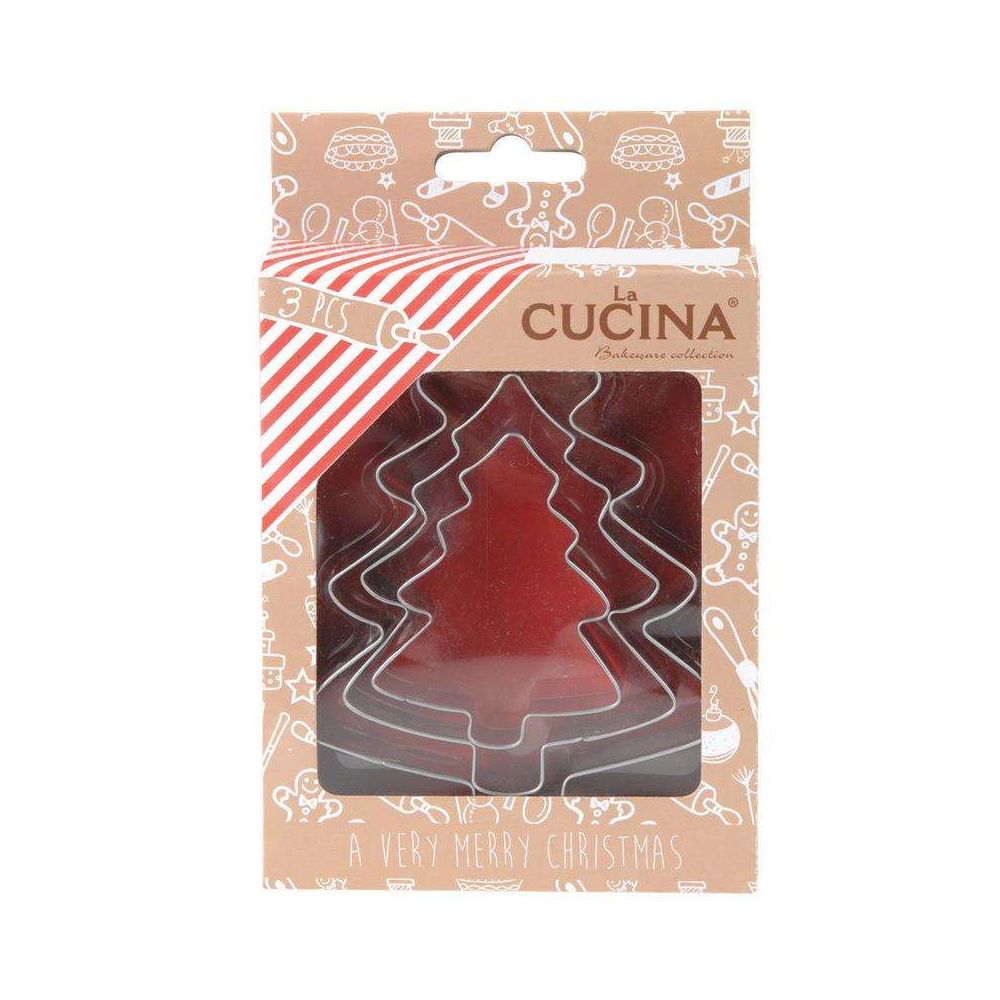 Set of Christmas cookie cutters - La Cucina - christmas trees, 3 pcs.