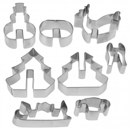 Set of 3D Christmas cookie cutters - La Cucina - 8 pcs.