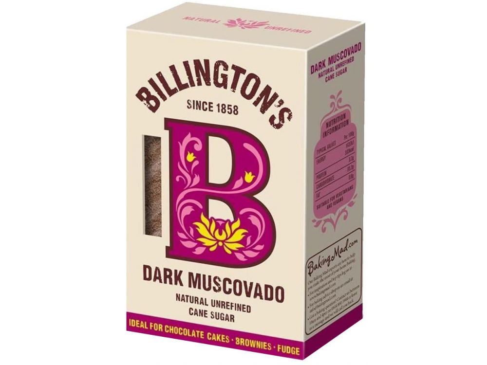 Natural unrefined Muscovado cane sugar - Billington's - dark, 500 g