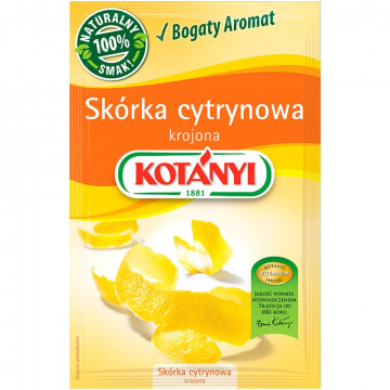 Skórka cytrynowa krojona - Kotanyi - 16 g