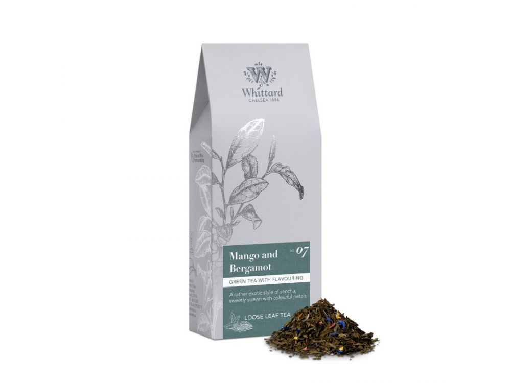 Herbata zielona - Whittard - Mango & Bergamot, 100 g
