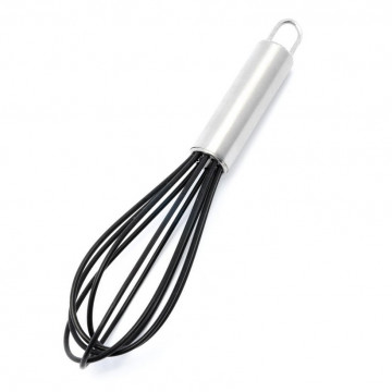 Silicone egg and sauces whisk - gray, 25 cm