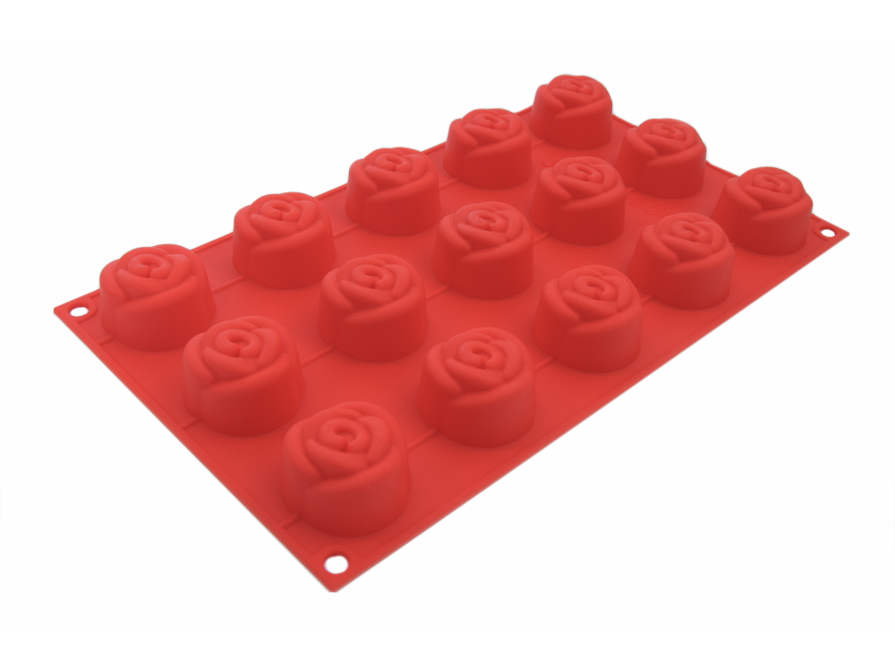 Forma silikonowa - SilikoMart - Small Rose, mini róże, 3D