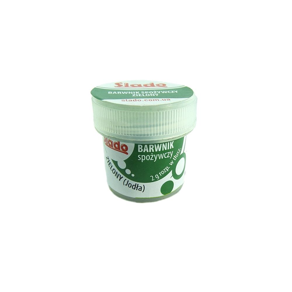 Food coloring powder - Slado - dark green, 2 g
